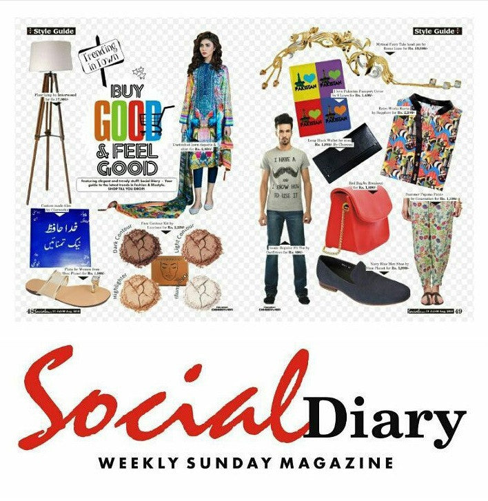 Luscious Cosmetics press clipping from Social Diary Magazine, 2015.