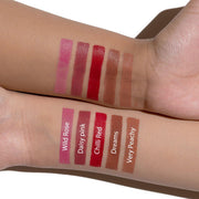 Hydracolor Lipstick showing its nourishing, lip-conditioning formula, Luscious Cosmetics