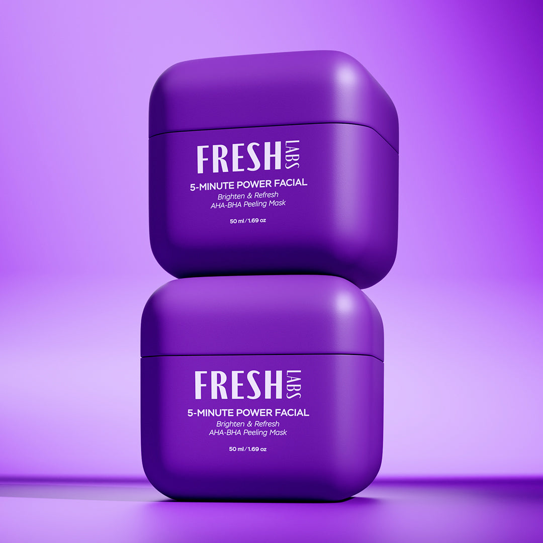 FreshLabs 5-Minute Power Facial Mask, an AHA/BHA exfoliating mask