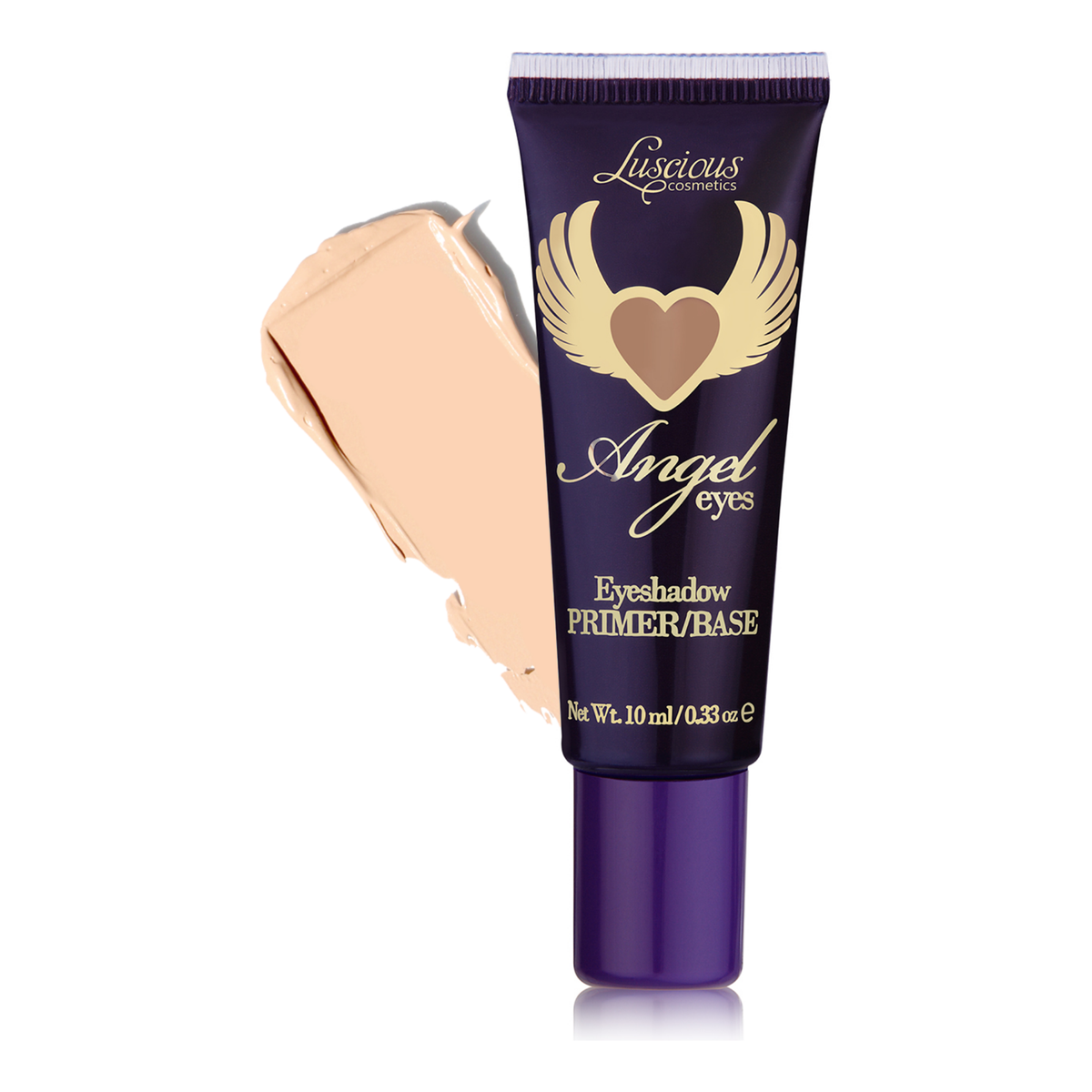 Angel Eyes™ Eyeshadow Primer tube, 0.33 oz — product shot, Luscious Cosmetics