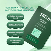 Breakout Rescue Acne Patches benefits: absorb, flatten and protect spots