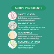 Breakout Rescue key ingredients: salicylic acid, mandelic acid and niacinamide