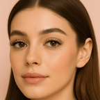 Model wearing Luscious Cosmetics Fairy Luxe 3D false eyelashes for a soft, fluttery everyday eye look.