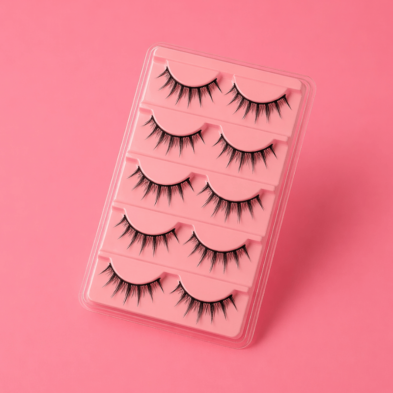 Luscious Cosmetics Fairy Luxe 3D Lashes value set with wispy faux mink lashes.