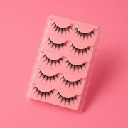 Luscious Cosmetics Fairy Luxe 3D Lashes value set with wispy faux mink lashes.