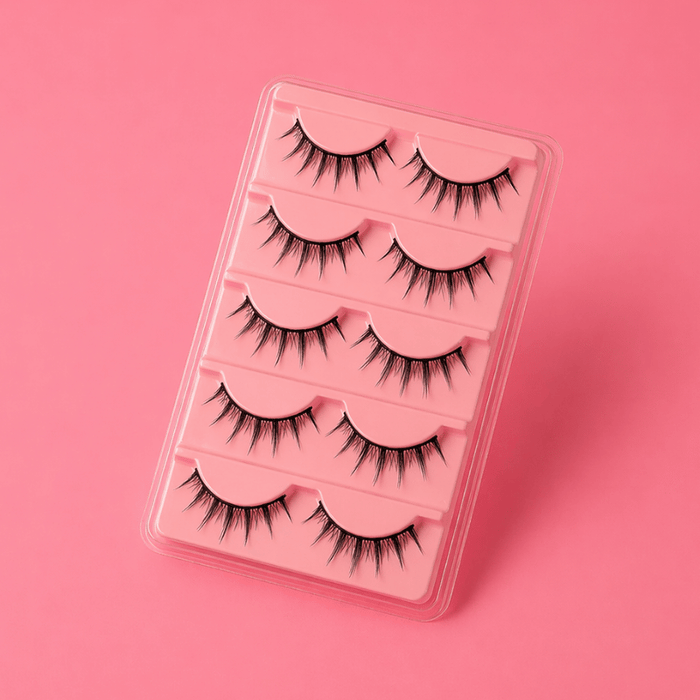Luscious Cosmetics Fairy Luxe 3D Lashes value set with wispy faux mink lashes.