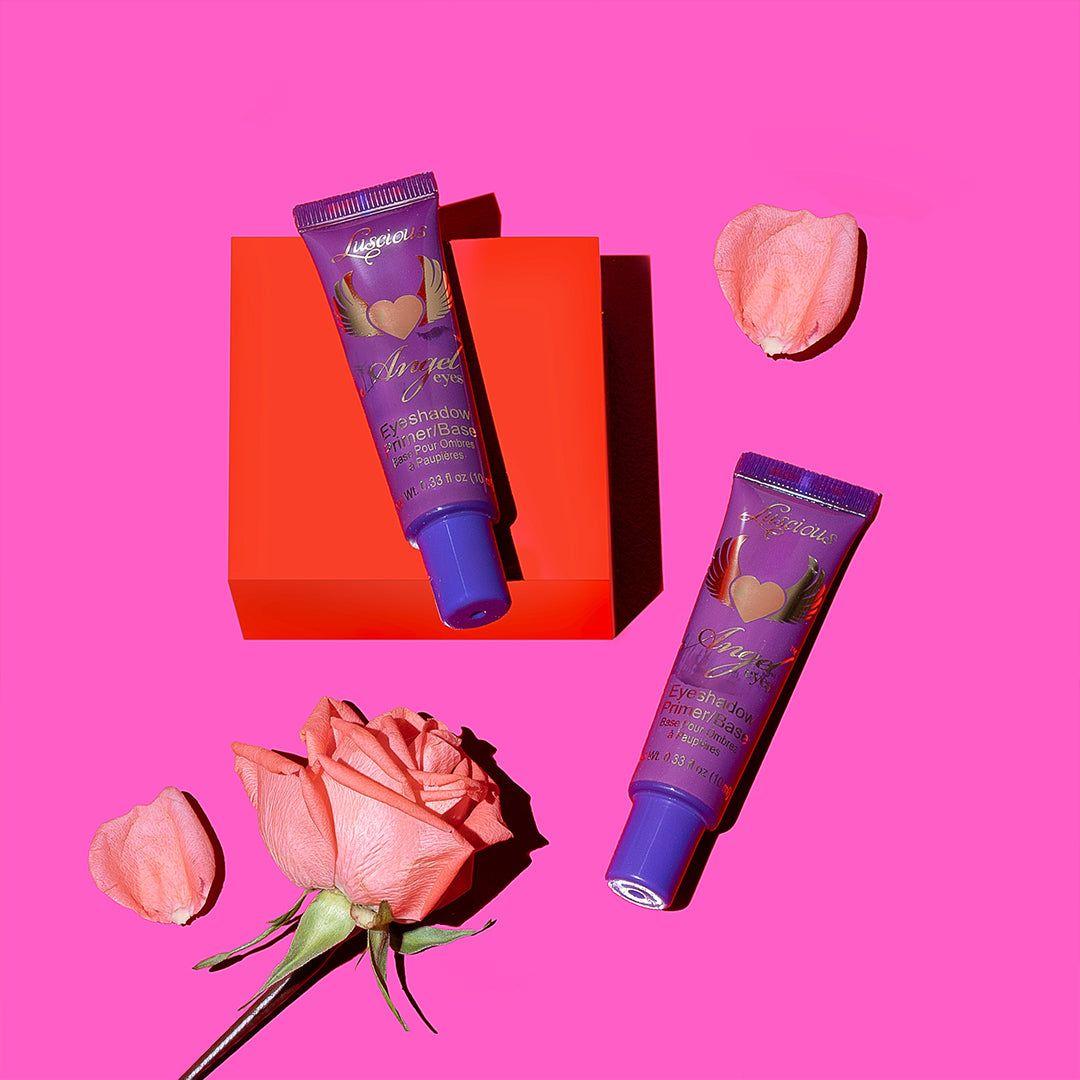 Angel Eyes™ Eyeshadow Primer lifestyle photo — smooth prep for long-lasting eye makeup, Luscious Cosmetics