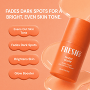 Magic Glow benefits: fades dark spots and evens skin tone