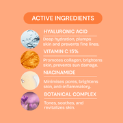 Magic Glow key ingredients: vitamin C, niacinamide and hyaluronic acid
