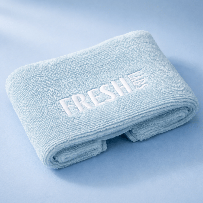 FreshLabs Premium Face Towel, folded