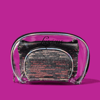 Sparkle 3-pc Makeup Bag Set