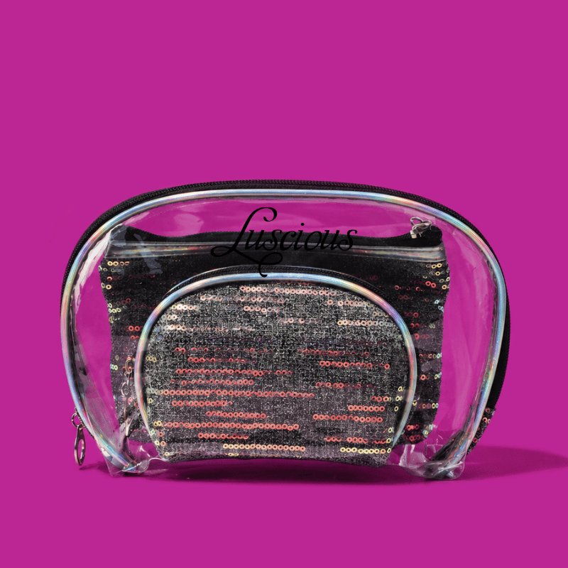Sparkle 3-pc Makeup Bag Set