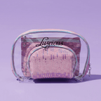 Sparkle 3-pc Makeup Bag Set