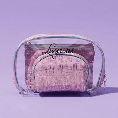 Sparkle 3-pc Makeup Bag Set