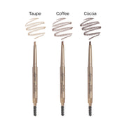 24-Hour Brow Definer Pencil shade range including Cocoa, Luscious Cosmetics