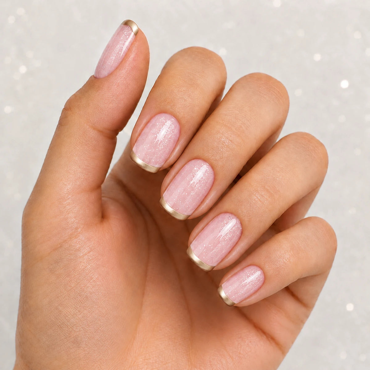 Gold Sunset ( short ) Press-On Nails