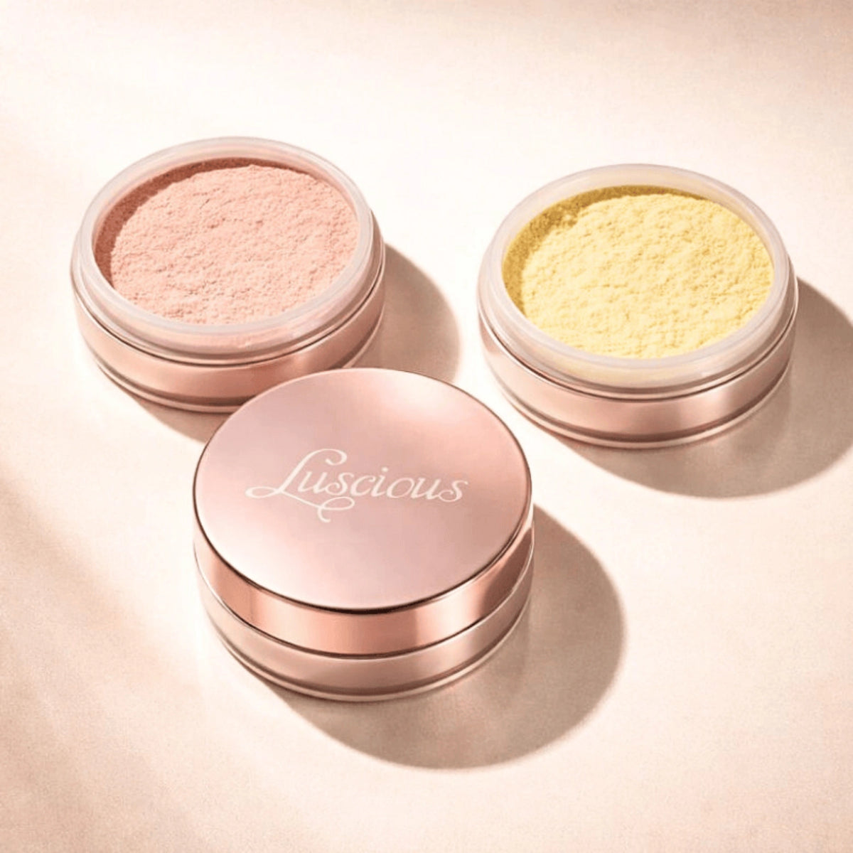 Softlight Brightening Face Powders loose colour-correcting powder, Luscious Cosmetics