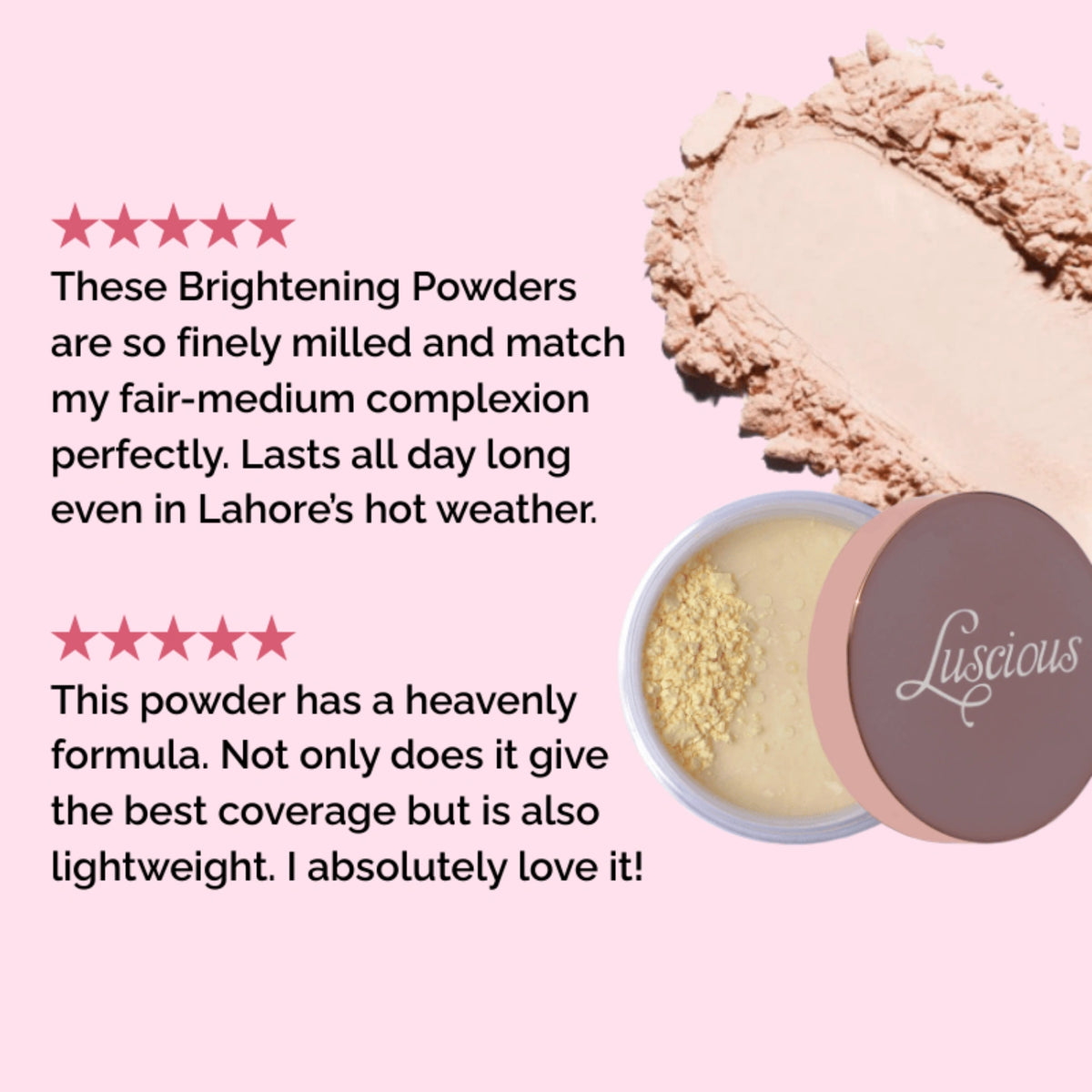 Customer reviews for Softlight Brightening Face Powders in Peach, Luscious Cosmetics