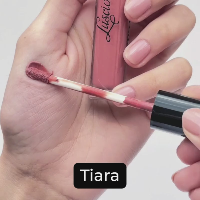 Luscious Cosmetics Velvet Reign Liquid Lipstick shade video.